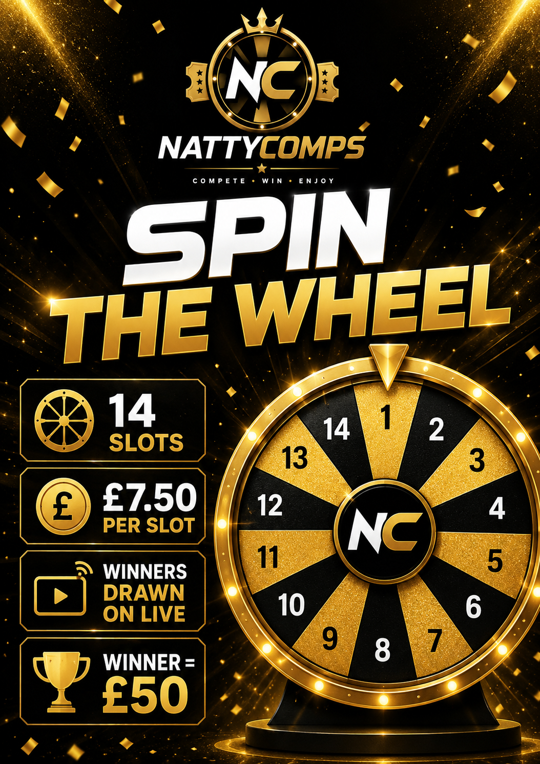 SPIN THE WHEEL (LIVE) (PRE ORDER)